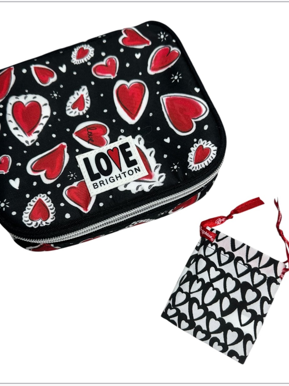 Brighton hearts of flutter, Jewelry Case with Matching Pouch